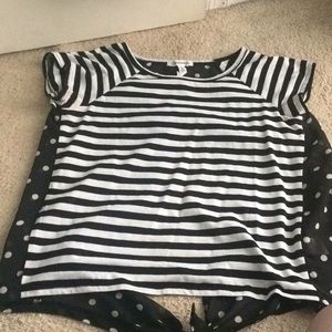 Aeropostale striped/pokadot shirt